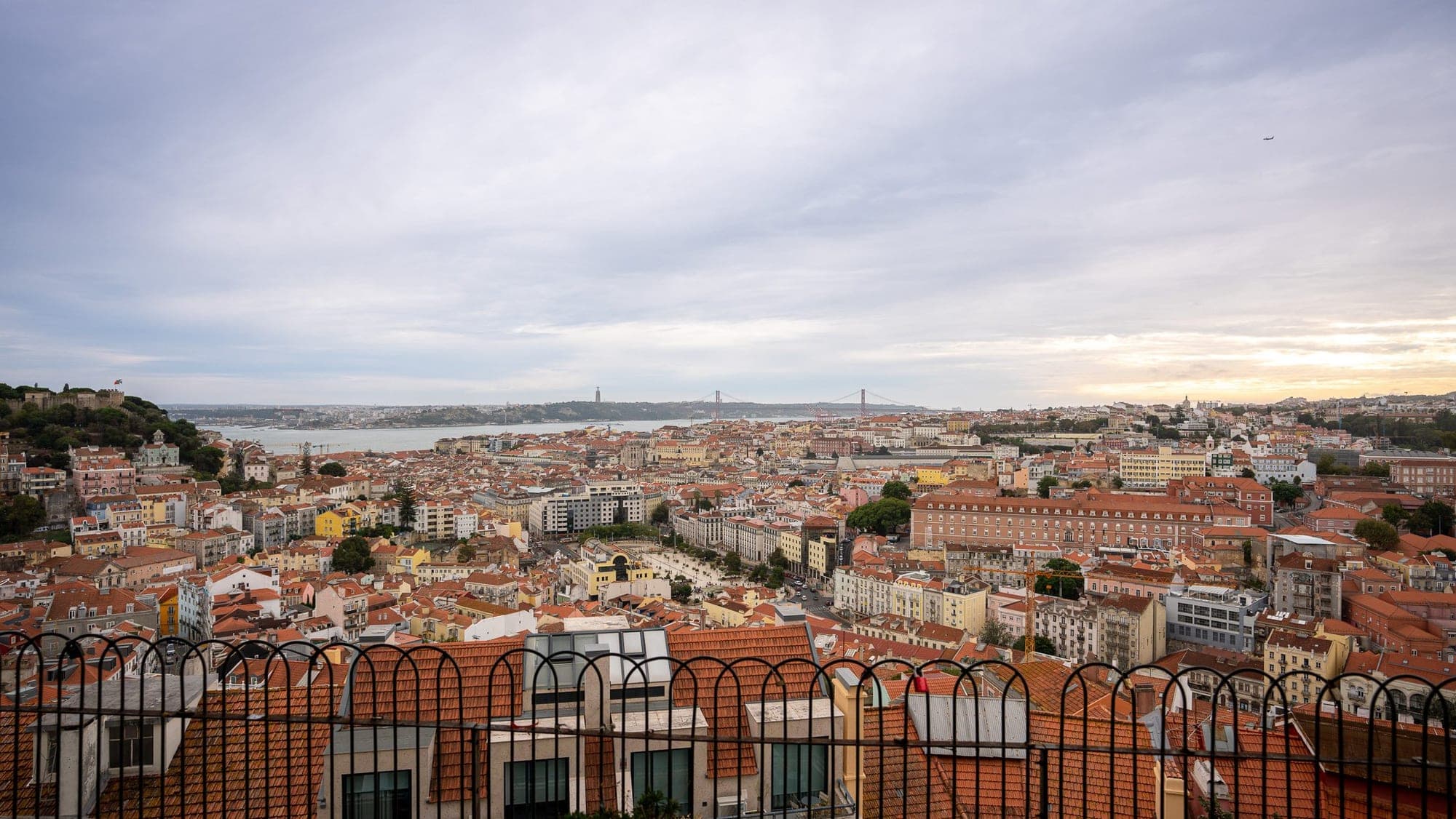Vantage point from Miradouro da Senhora do Monte during Golden Hour