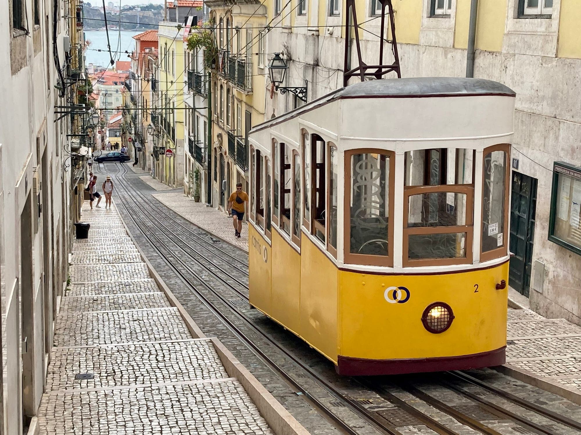 Iphone capture right after I hopped off the Bica from the top of the hill.